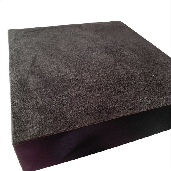 Black leatherette watch jewelry case suede lined 11”x12”x3” 9 compartments 4 DAD - Picture 8 of 8